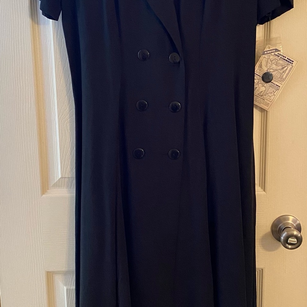 Basic Black woman’s double breasted Dress